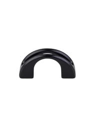 Tango 2 inch U Finger Pull in Flat Black.